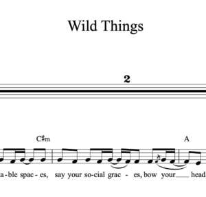 Melody Sheet Music for "Wild Things" by Alessia Cara