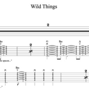 Strum Guitar Tablature for "Wild Things" by Alessia Cara