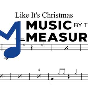 Like It's Christmas by Jonas Brothers accurate drums sheet music transcription preview