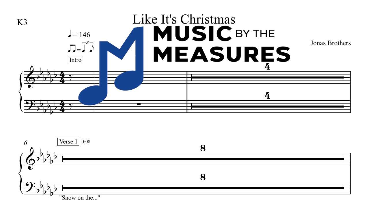 like-its-christmas-jonas-brothers-keyboard-sheet-music-preview Like It's Christmas by Jonas Brothers accurate keyboard sheet music transcription preview