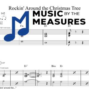 Rockin' Around the Christmas Tree by Brenda Lee accurate keyboard sheet music transcription preview
