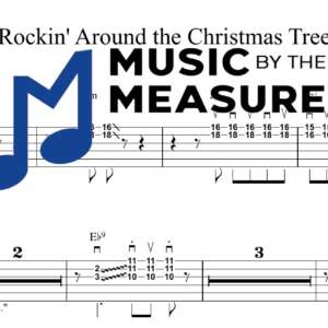 Rockin' Around the Christmas Tree by Brenda Lee accurate lead guitar sheet music transcription preview