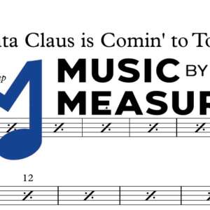 Santa Claus is Comin' to Town by Bruce Springsteen accurate drums sheet music transcription preview