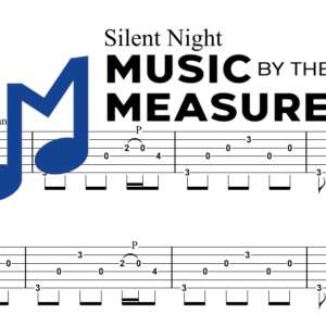 Silent Night by Casting Crowns accurate lead guitar sheet music transcription preview