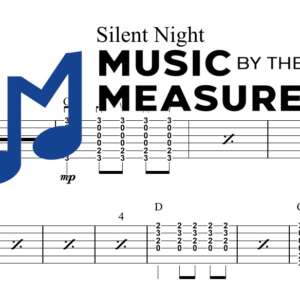 Silent Night by Casting Crowns accurate strum guitar sheet music arrangement preview