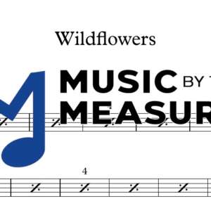 Wildflowers drums sheet music preview – Tom Petty accurate transcription