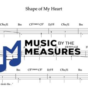 Bass Guitar Tablature for "Shape of My Heart" by Sting