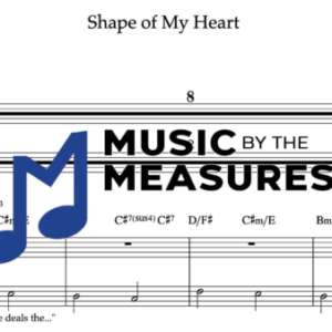 Keyboard Sheet Music for "Shape of My Heart" by Sting
