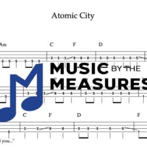 Bass Guitar Tablature for "Atomic City" by U2