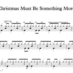 Drum Sheet Music for "Christmas Must Be Something More" by Taylor Swift