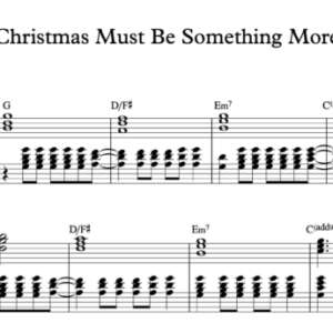 Keyboard Sheet Music for "Christmas Must Be Something More" by Taylor Swift