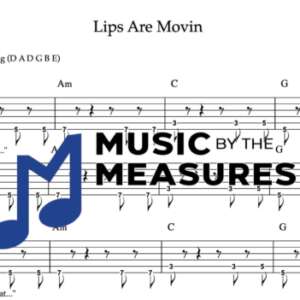 Lead Guitar Tablature for "Lips Are Movin" by Meghan Trainor