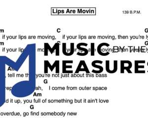 Lead Sheet for "Lips Are Movin" by Meghan Trainor
