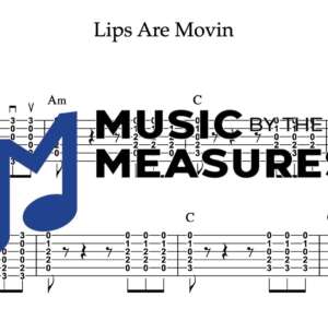 Strum Guitar Tablature for "Lips Are Movin" by Meghan Trainor
