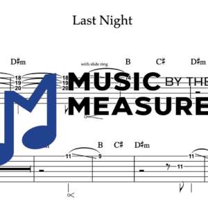 Lead Guitar Tablature for "Last Night" by Morgan Wallen