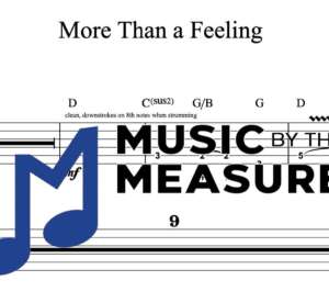 Lead Guitar Tablature for "More Than a Feeling" by Boston