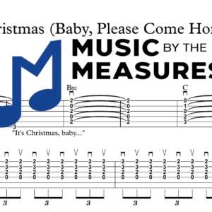 Christmas (Baby, Please Come Home) by U2 strum guitar sheet music, accurately arranged, preview