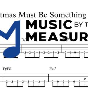 Christmas Must Be Something More by Taylor Swift accurate bass sheet music transcription preview