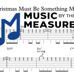 Christmas Must Be Something More by Taylor Swift accurate lead guitar sheet music transcription preview