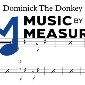 Dominick The Donkey by Lou Monte accurate bass sheet music transcription preview