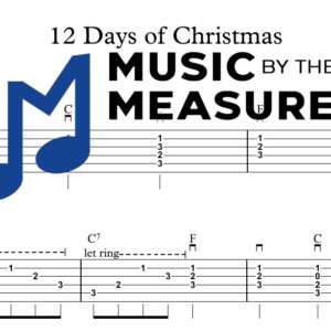 12 Days of Christmas by Jason Manns accurate lead guitar sheet music transcription preview