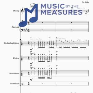 Full Band Sheet Music for "Lola" by The Kinks