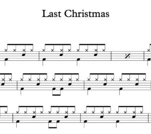 Drum Sheet Music for "Last Christmas" by Taylor Swift