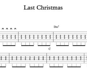 Lead Guitar Tablature for "Last Christmas" by Taylor Swift