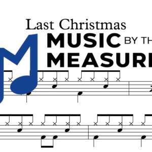 Last Christmas by Taylor Swift accurate drums sheet music transcription preview