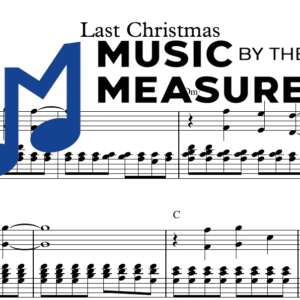 Last Christmas by Taylor Swift accurate keyboard sheet music transcription preview