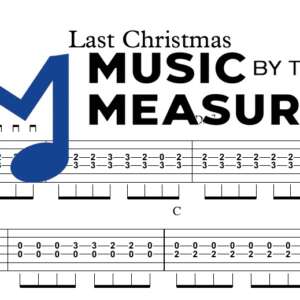 Last Christmas by Taylor Swift accurate lead guitar sheet music transcription preview
