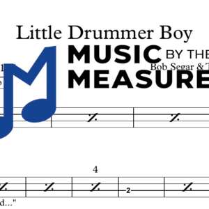 Little Drummer Boy by Bob Seger accurate bass sheet music transcription preview