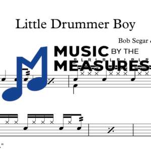 Little Drummer Boy by Bob Seger accurate drums sheet music transcription preview