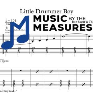 Little Drummer Boy by Bob Seger accurate keyboard sheet music transcription preview
