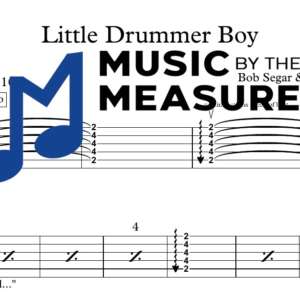 Little Drummer Boy by Bob Seger accurate lead guitar sheet music transcription preview