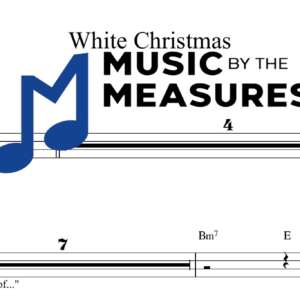White Christmas by Taylor Swift accurate bass sheet music transcription preview