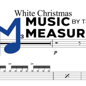 White Christmas by Taylor Swift accurate drums sheet music transcription preview