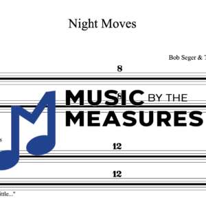 Keyboard Sheet Music for "Night Moves" by Bob Seger & The Silver Bullet Band 