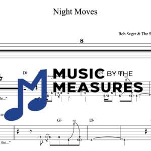 Lead Guitar Tablature for "Night Moves" by Bob Seger & The Silver Bullet Band 