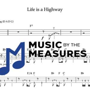 Bass Guitar Tablature for "Life is a Highway" by Rascal Flatts