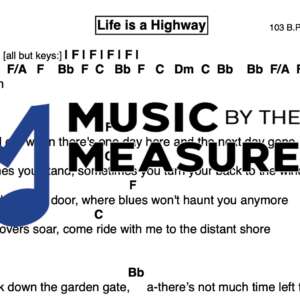 Lead Sheet for "Life is a Highway" by Rascal Flatts