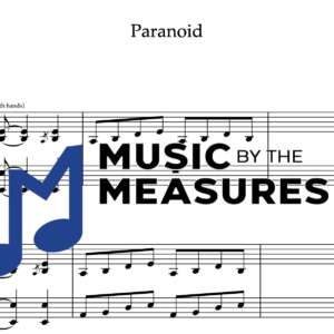 Keyboard Sheet Music for "Paranoid" by Black Sabbath