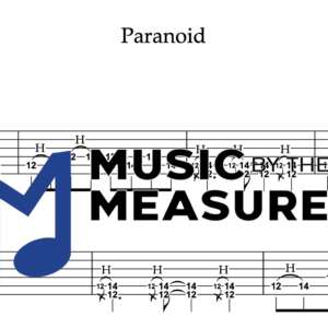 Lead Guitar Tablature for "Paranoid" by Black Sabbath