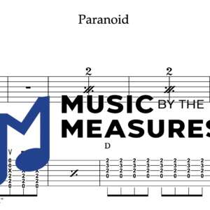 Strum Guitar Tablature for "Paranoid" by Black Sabbath