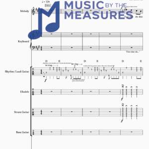 Full Band Sheet Music for "Rebel Rebel" by David Bowie 