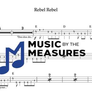 Bass Guitar Tablature for "Rebel Rebel" by David Bowie