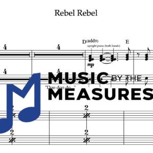 Keyboard Sheet Music for "Rebel Rebel" by David Bowie