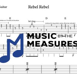 Lead Guitar Tablature for "Rebel Rebel" by David Bowie