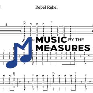 Strum Guitar Tablature for "Rebel Rebel" by David Bowie