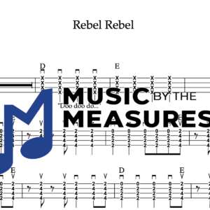 Ukulele Tablature for "Rebel Rebel" by David Bowie